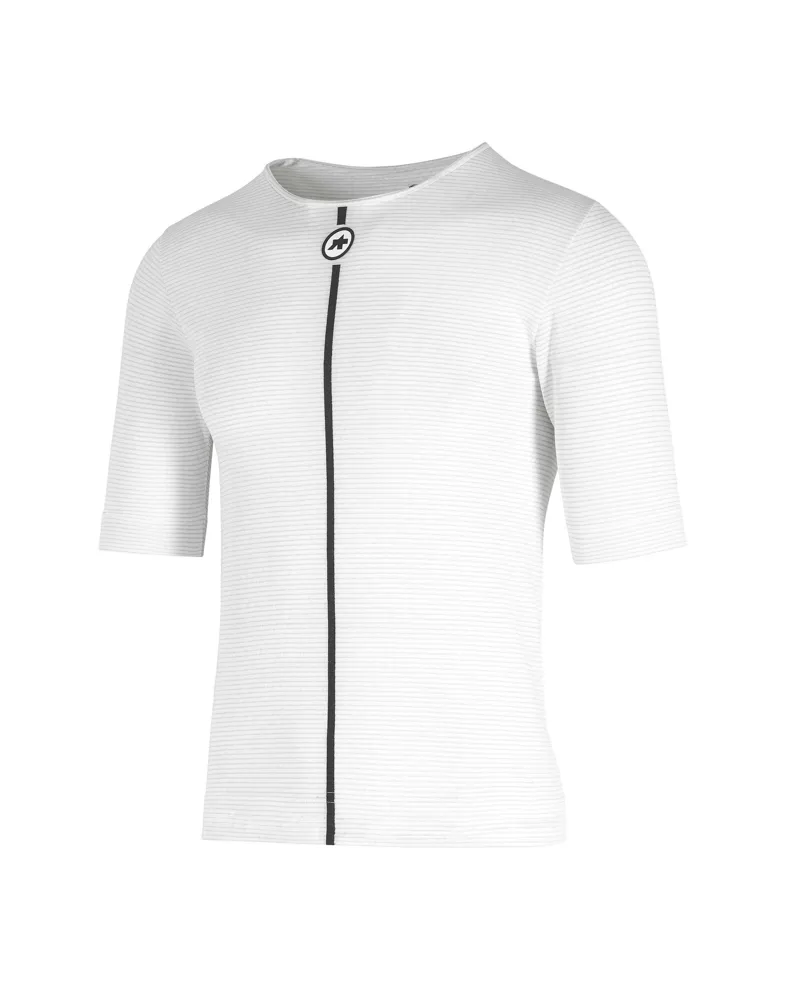 Assos Summer Short Sleeve Skin Layer in Holly White-3